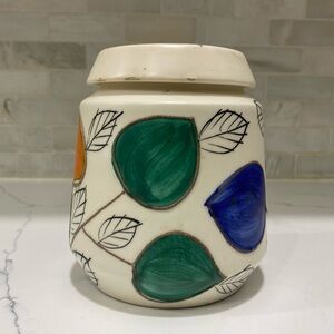 Mid century vintage SMF Schramberg vase with tulip Pigalle pattern west Germany